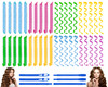 40PCS Hair Curlers Heatless Wave and Spiral Two Styles Formers22inches with 6PCS Styling Hooks Magic Hair Rollers No Hea