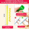 30 Pieces Heatless Waves Curlers Spiral Curls Styling Kit No Heat Hair Waver Spiral Curlers Rollers with 2 Pieces Stylin