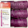 Annie Snap on Magnetic Rollers 1219 6 Count Purple XJumbo 134 Inch 2 Pack