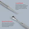 Suvorna Skinpal Milia Remover Milia Extractor Acne Needle Cyst Removal Blackhead and Whitehead Removal Pimple Popper Too