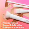 wet n wild Foundation Brush DenselyPacked Synthetic Fiber Bristles for Liquid Cream Powder Ergonomic Handle for Comforta