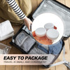 ericotry 24PCS 15 Gram 15ml 05oz Refillable White Plastic Screw Cap Lid with Clear Base Empty Plastic Sample Container J