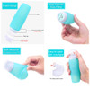 HubHnb 34 oz 100 ml Leakproof Silicone Travel Bottles 4 Pack Portable Refillable Foodgrade Travel Containers