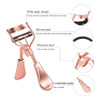 Uranian Beauty Eyelash Curler Comb Eyelash Curlers with 2 Silicone Refill Pads Premium Lash Curler Makeup Tool for Women