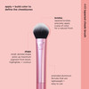 Real Techniques Tapered Cheek Brush RT 449 Fluffy Blending Brush for Powder Blush Highlighter UltraPlush Synthetic Brist
