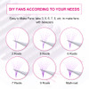 Easy Fan Volume Lashes D Curl Mixed Tray Purple Volume Eyelash Extensions 814mm Rapid Blooming Lash Extension Supplies b