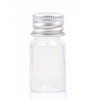 24Pcs 5ml Empty Plastic Bottles Vials Tiny Jars Sample Bottle Mini Storage Container Case with Aluminum Screw Cap for Fa