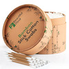 Bamboo Cotton Swabs 500 Pack Natural Swabs for Ears Makeup Cleaning Carbonized Bamboo Sticks with Soft Buds Travel Size