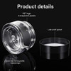 SATINIOR 6 Pack 4 oz Plastic Jars Containers with Lids Widemouth Refillable Leakproof Reusable Round Empty Jars for Trav