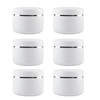 6 Pcs 250g 8oz Empty Plastic Jars Round Refillable Cosmetic Container with Lid and Inner Liners for Cream Lotion Lip Bal