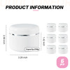 6 Pcs 250g 8oz Empty Plastic Jars Round Refillable Cosmetic Container with Lid and Inner Liners for Cream Lotion Lip Bal