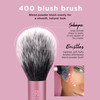 Real Techniques Ultra Plush Blush Makeup Brush For Loose Cream or Pressed Blush Rosy Glow Cheeks Fluffy Powder Brush Alu