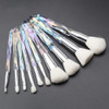 Makeup Brushes Crystal Handle Set Professional make up brushes Tenmon 10 PCS Crystal Transparent Handle Kabuki Face Powd