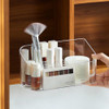 Poeland Makeup Organizer Medicine Cabinet Shelves Organizer Cosmetic Display Case Storage Box for Vanity Countertop Bath