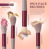 Makeup Brush Set 18 Pcs Premium Synthetic Foundation Powder Concealers Eye Shadows Blush Makeup Brushes Makeup Brushes T
