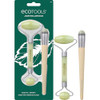 EcoTools Beauty Skin Care Tool Jade Facial Roller and Eye Roller Duo Face Roller and Massager Skincare and Sculpting Too