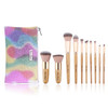 10 Pcs Makeup Brush Set Professional Bamboo Handle Make up Brush Foundation Powder Eyebrow Eyeshadow Eyebrow Concealer L