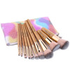 10 Pcs Makeup Brush Set Professional Bamboo Handle Make up Brush Foundation Powder Eyebrow Eyeshadow Eyebrow Concealer L