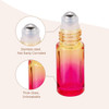 JIUWU 10pcs 5ml 017oz YellowRed Rose Gradient Glass RollOn Bottles Essential Oil Bottle Perfume Bottle Travel RollOn Bot