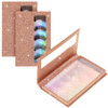 2 Packs 5 Pairs Eyelash Book Empty False Lash Storage Book Box Glitter False Eyelash Storage Case Container Makeup Displ