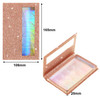 2 Packs 5 Pairs Eyelash Book Empty False Lash Storage Book Box Glitter False Eyelash Storage Case Container Makeup Displ