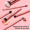 elf Flawless Face Kit 6Piece Brush Collection Brushes For Face Eyes Brows Vegan CrueltyFree