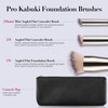 ENERGY Makeup Brush Set Professional 3pcs Foundation Concealer Detail Brushes Soft Synthetic Bristles Vegan Face Makeup