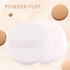 WXJ13 3 Pack 412 Inch Large Powder Puff with Metal Powder Box Smooth Soft Puff with Ribbon Band Handle for Body Loose Po