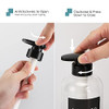 Segbeauty 3pcs Refillable Shower Bottles 500ml Each Large Plastic Dispensers with Pump for Shampoo Conditioner Soap or L