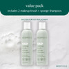 EcoTools Makeup Brush Sponge Shampoo FragranceFree Cleanser for Brushes Sponges Puffs No Harsh Chemicals Vegan CrueltyFr