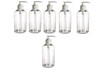 Natural Farms 6 pack 8 oz Clear PET Boston Round Plastic Bottle with White Pump Made in the USA