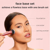 Real Techniques 4 Piece Face Base Makeup Brush Set For Concealer Foundation Contour Setting Powder Makeup Brushes For Bl