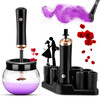 DOTSOG Makeup Brush CleanerElectric Makeup Brush Cleaner Machine with 8 Rubber CollarsDeep Cosmetic Automatic Brush Spin