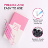 M LASH Tweezers for Eyelash Extensions Set of 4 Professional Lash Extension Tweezers Fiber Tip Japanese Steel Diamond Gr
