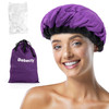 Deep Conditioning Microwavable Heat Cap for Steaming Hair Styling and Treatment Haircare Therapy Purple
