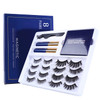 Teqqo Magnetic Eyelashes with Eyeliner 8 Pairs Reusable Magnetic Eyelashes Kit with 5 Pairs Makeup Removal Wipes 3D Natu