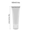 24PCS 100ml34oz Empty Refillable Clear Plastic Squeeze Soft Tubes with Flip Cover Lotion Bottle Travel Sample Packing Co