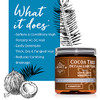Qhemet Biologics Cocoa Tree Detangling Ghee Softening Detangler Ideal for High Porosity 4C3C Hair Makes Combing Easier R