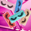 3D Faux Mink Lashes Wholesale Lashes Bulk 30 Pairs False Eyelashes Wispy 18mm Natural 10 Styles Mixed Soft Reusable Fake
