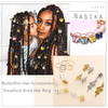 NAISKA 158PCS Gold Butterfly Hair Jewelry for Braid Loc Dreadlock Clip Accessories Halloween Snake Charms for Braid Clips Decoration Hair Cuffs Rings online at globaldelivered