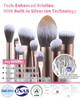 Makeup Brush Set EIGSHOW Professional Makeup Brushes Foundation Powder Concealers Eye Shadows 15 Piece for Eye Face Liqu