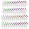 50 Pack Travel Plastic Clear Keychain Bottles2 oz Leakproof Refillable Empty Bottles Portable Liquid Squeeze Container F