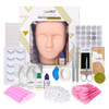 LASHVIEW Eyelash Extension Kit Lash Extension Practice Kit with Mannequin Head Practice Exercise Set Training Lash Exten