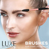 Luxe Premium Makeup Brushes Set for Face and Eye Synthetic Brushes for Foundation Powder Blush Eyeshadow Brush Cleaning