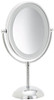 Conair Lighted Makeup Mirror LED Vanity Mirror 1X7X Magnifying Mirror Double Sided Battery Operated in Polished Chrome
