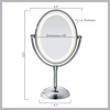 Conair Lighted Makeup Mirror LED Vanity Mirror 1X7X Magnifying Mirror Double Sided Battery Operated in Polished Chrome