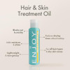 Enjoy Hair Skin Treatment Oil Lightweight Non Greasy Hydration for Fast Drying Smooth Finish 34 oz