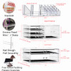 Cq acrylic Clear Makeup Storage Organizer Drawers Skin Care X Large Cosmetic Display Cases Stackable Storage Box With 6