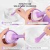 Docolor Makeup Brushes Cleaner Set Solid Soap Cleanser with Color Removal Sponge Makeup Brush Cleaner Mat Brushes Shampo