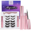 Magnetic Eyelashes with Applicator 5 Pairs Reusable Natural Glam Lashes Lightweight Magnetic Liner BeginnerFriendly No G